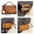 thumbnail image 1 of Bolso Cuadrado Pequeño Otoño E Invierno Cuero Terciopelo Casual Portátil Mujer Nuevo Squ (marrón), 1 of 9