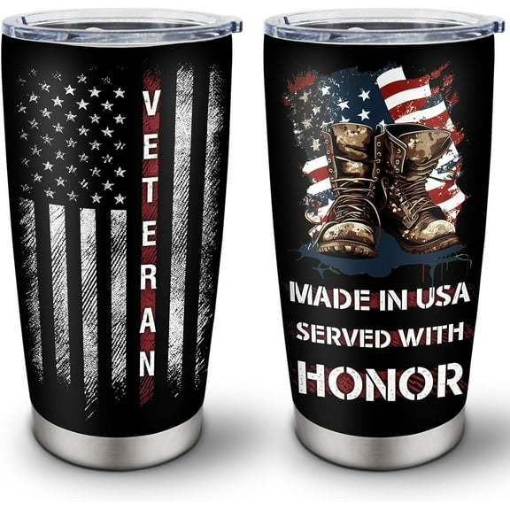 Veteran Gifts for Men Tumbler 20oz 1PC, Vietnam Veteran Gifts, Navy Veteran Gifts, Veterans Gifts, Gifts for Veterans, Army Veteran Gifts for Men, Proud Patriotic Marine Air Force Veteran Gift