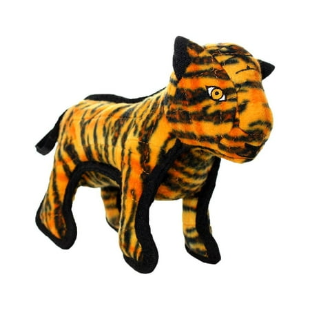 UPC: 0180181908156 | VIP Products Tuffy Jr. Zoo Plush Tiger Dog Toy  Multicolor