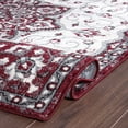 thumbnail image 4 of World Rug Gallery Traditional Medallion Area Rug - BURGUNDY 5' X 7', 4 of 8