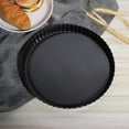 thumbnail image 1 of NonStick Carbon Steel Pie Pizza Cake  Removable Bottom Baking Pan for Kitchen Tool, 1 of 8
