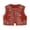 Orange, variant on Women Vest, Sleeveless Open Front Embroidery Flower Sequined Outwear Gilet for Casual Street