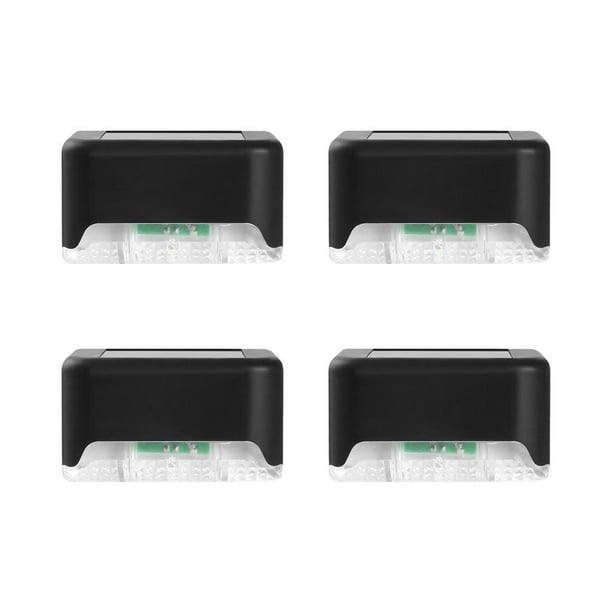 Lámpara LED para exteriores de 4 piezas, luz decorativa para jardín, lámpara de valla impermeable, lámpara solar