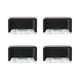 thumbnail image 1 of Lámpara LED para exteriores de 4 piezas, luz decorativa para jardín, lámpara de valla impermeable, lámpara solar, 1 of 6