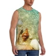 thumbnail image 2 of Balery Starfish And Seashell Men's Sleeveless Muscle Shirts Workout Tank Top, Moisture Wicking, Odor Protection-Small, 2 of 8