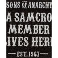 thumbnail image 2 of Sons Of Anarchy - Felpudo (Negro/Blanco), 2 of 2