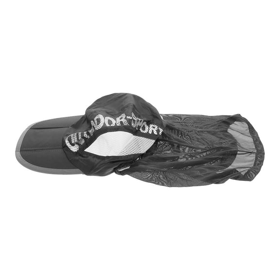 SOPOTUTU 1Set Wide Brim Sun Hat with Neck Flap Dark Grey for Men Outdoor Style UV Protection Fishing Hiking