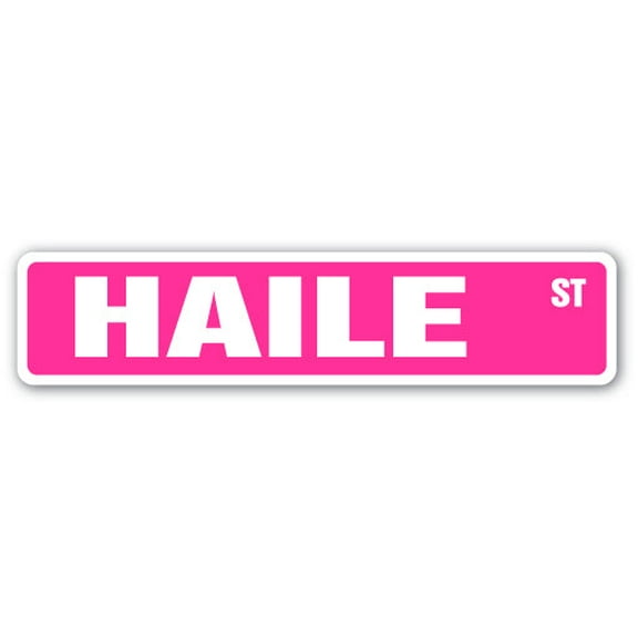 HAILE Street Sign Childrens Name Room Sign | Indoor/Outdoor |  18" Wide