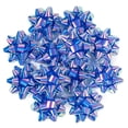 thumbnail image 1 of Lazos de regalo Wrapaholic, 10 cm, holográficos, color morado, paquete de 12, 1 of 8