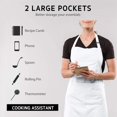 thumbnail image 2 of Babero resistente a de agua con gran bolsillo de cocina para mujeres, hombres Chef, de dibujo de , Juego de 2 Baoblaze Delantal adultos, 2 of 8