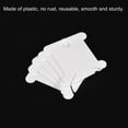 thumbnail image 4 of Uxcell Plastic Floss Bobbins Thread Cards Cross DIY Sewing, White 100 Pack, 4 of 5