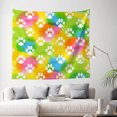 thumbnail image 3 of Tapestry Wall Hanging Watercolor Animal Foot Tapestries Home Decor for Bedroom Aesthetic 60 X40 IN, 3 of 3