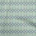 thumbnail image 1 of oneOone Polyester Spandex Sea Green Fabric Geometric Diy Clothing Quilting Fabric Print Fabric By Yard 56 Inch Wide, 1 of 4