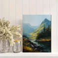 thumbnail image 2 of Mountain River Oil Painting Canvas Print, Suitable for Living Room, Bedroom, Dining Room, Office, Cabin Decor, 2 of 8