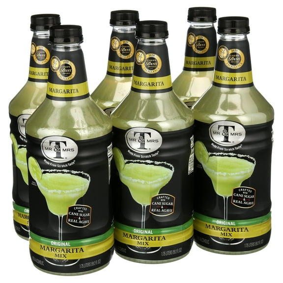 (6 Bottles) Mr & Mrs T Margarita Mix, 1.75 L