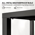 thumbnail image 4 of Outsunny Table d'Appoint Extérieur de 45,5 cm Résistant aux Intempéries pour Jardin, Noir, 4 of 10