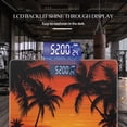 thumbnail image 3 of Bathroom Scale, Highly Accurate Digital Body Scale,Precisely Measures Weight up to 400 lbs-Sunset On The Beach With Palm Trees, 3 of 4
