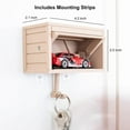 thumbnail image 2 of Car Garage Key Holder With Opening Door,Key Holder for Wall,3D Printed Keys Organizer Wall Mount for Entryway,Front Door,Hallway,Office, 2 of 9