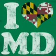 thumbnail image 3 of CafePress - I Heart Maryland Flag MD T Shirt - Women's Traditional Fit Dark T-Shirt, 3 of 4