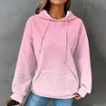 thumbnail image 4 of NOLDARES Womens Oversized Hoodies Fleece Sweatshirts Long Sleeve Sweaters Pullover Fall Winter Outfits(Light Pink,XL), 4 of 7