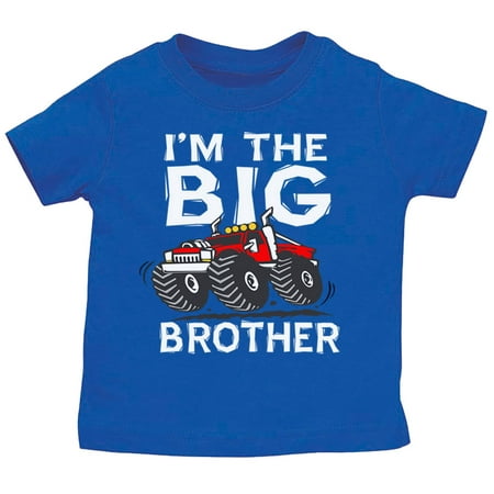 Big Brother Monster Truck Toddler & Youth Tee Shirt (Best Big Brother T Shirts For Toddlers)