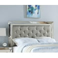 thumbnail image 7 of Traditional Elegant Gorgeous 3pc bedroom Set Cal King Size Bed 2x Nightstands Silver Tufted Headboard Footboard w Drawers Bench, 7 of 7