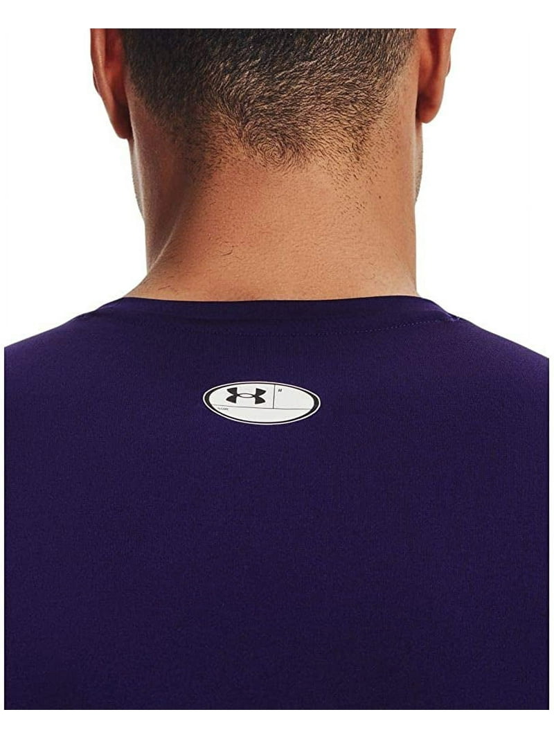 Under Armour Mens HeatGear Compression Short-Sleeve T-Shirt Purple