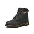 thumbnail image 1 of UKAP Men Slip Resistant Puncture-proof Safety Boot Working Anti-collision Leather Industrial Shoes Mid Top Black 7.5, 1 of 2