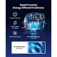 thumbnail image 3 of KFFKFF 60" W Commercial Freezer, 14.8 Cu.Ft Worktop Freezers Undercounter with LED Auto Lighting and Lockable Door, 2 Doors Food Freezing Prep Worktable, 3 of 9