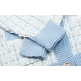 thumbnail image 6 of LittleSpring Size 7-8 Girl's Suit Cozy Knit Blue Cardigan Skirt Two Piece Set, 6 of 7