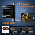 thumbnail image 4 of Nilight Flush Mount LED Light Pods 2 PCS 42 W Amber Upgraded Spot Flood Combo Driving Fog Lights Off Road Lights Bumper LED Work Light for Truck SUV ATV UTV Pickup Van Boat Tractor, 4 of 7