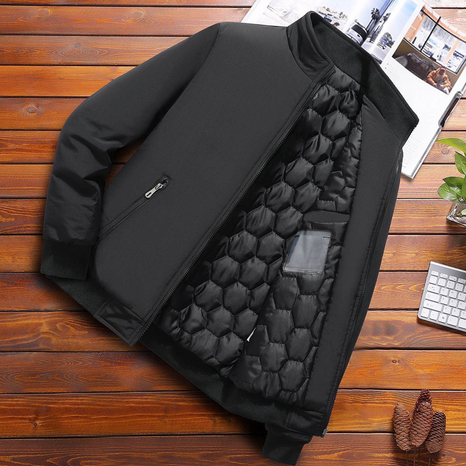 Ketyyh-chn99 Mens Rain Jacket Waterproof Fall Men