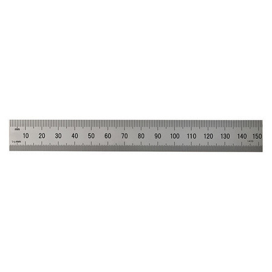 MITUTOYO 182-105 Steel Rule,Rigid,6In,32/64ths/0.5/1mm - Walmart.com ...