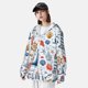 thumbnail image 3 of Balery Watercolor Nautical Sudadera ligera de manga larga con capucha y protección solar UPF 50+ para hombre y mujer, ideal para pesca y running-Medium, 3 of 7