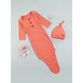 thumbnail image 3 of Diconna Baby Ribbed Solid Sleeping Bag Long Sleeve Buttoned Round Collar, 3 of 8