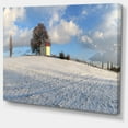thumbnail image 2 of Paysage d'Hiver avec Chapelle - Impression sur Toile, 2 of 4