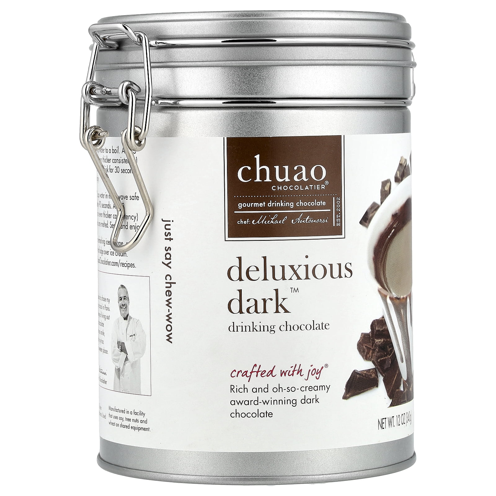 Chuao Chocolatier Drinking Chocolate, Deluxious Dark™, 12 oz (340 g)
