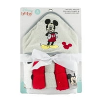isney Mickey Mouse Hooded Towel 5 Washcloths, 6 Count