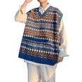 thumbnail image 1 of Gilet Tricoté Japonais Mode Sans Manches pour Femmes pour Printemps Automne Tenue Décontractée, 1 of 9