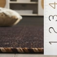 thumbnail image 5 of SAFAVIEH Montauk Bijar Solid Cotton Area Rug, Brown/Black, 2'3" x 4', 5 of 12