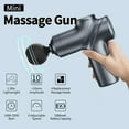 thumbnail image 7 of CHUNYAN Deep Tissue Massage Gun Portable, Mini Electric Muscle Massager, Suitable for Relieving Back, Neck and Body Pain, with 4 Heads and 6 Speeds, 7 of 7