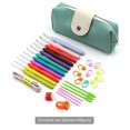 thumbnail image 2 of Gancho De Ganchillo, 30 Piezas, Juego De Agujas De Tejer De Aluminio, Manijas De Goma Antideslizantes, Agujas De Tejer Multicolores Speravity TO005274-01, 2 of 7