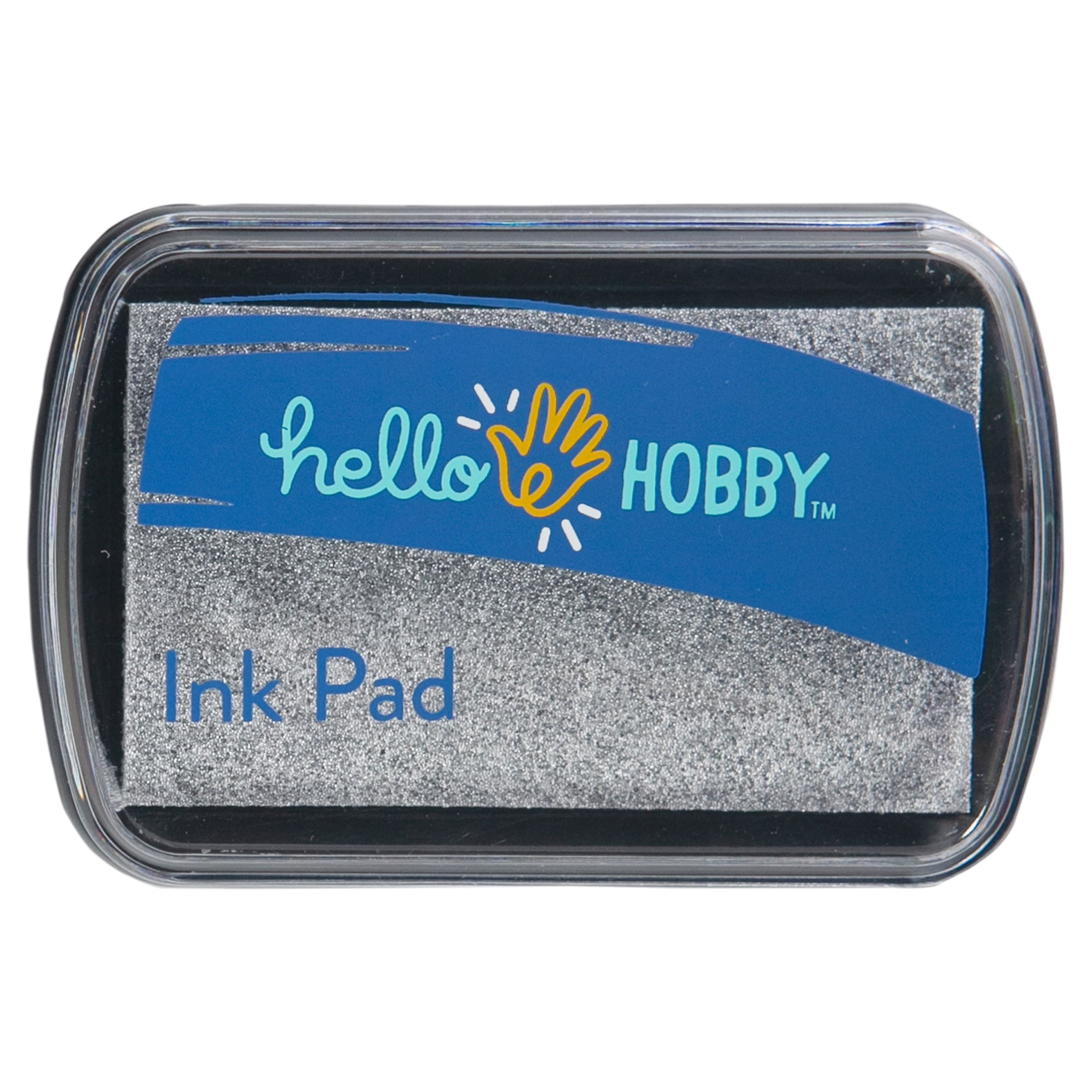(2 pack) Hello Hobby Ink Pad for Stamping, Silver Metallic