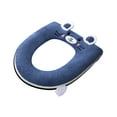 thumbnail image 2 of Kabnic Extra Plush Toilet Seat Cushion - Thick Memory Foam Cover with Handle & Zipper, Universal Fit for Round/Elongated 14"x18" Seats, Machine Washable, 2 of 6