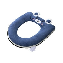 Household Toilet Seat Cushion, Fluff Thickened Seat Cushion, Zipper Waterproof, All Season Use, Polyester Material, Soft Warm Breathable, Washable, Fits Various Toilet Seats, Easy Installation