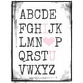 thumbnail image 3 of Dvorak, Vicki 12x14 Black Modern Framed Museum Art Print Titled - Alphabet Love, 3 of 5