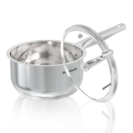 Sunhouse 2-Quart Stainless Steel Saucepan with Lid