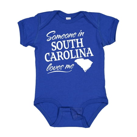

Inktastic Someone in South Carolina Loves Me Gift Baby Boy or Baby Girl Bodysuit