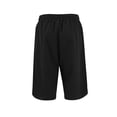thumbnail image 5 of RYRJJ Women's Bermuda Shorts Wide Leg Cotton Linen Summer Casual Long Shorts Baggy High Waisted Drawstring Short Pants with Pockets(Black,XL), 5 of 6