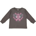 thumbnail image 3 of Inktastic Breast Cancer Cool Wings Boys or Girls Long Sleeve Toddler T-Shirt, 3 of 5